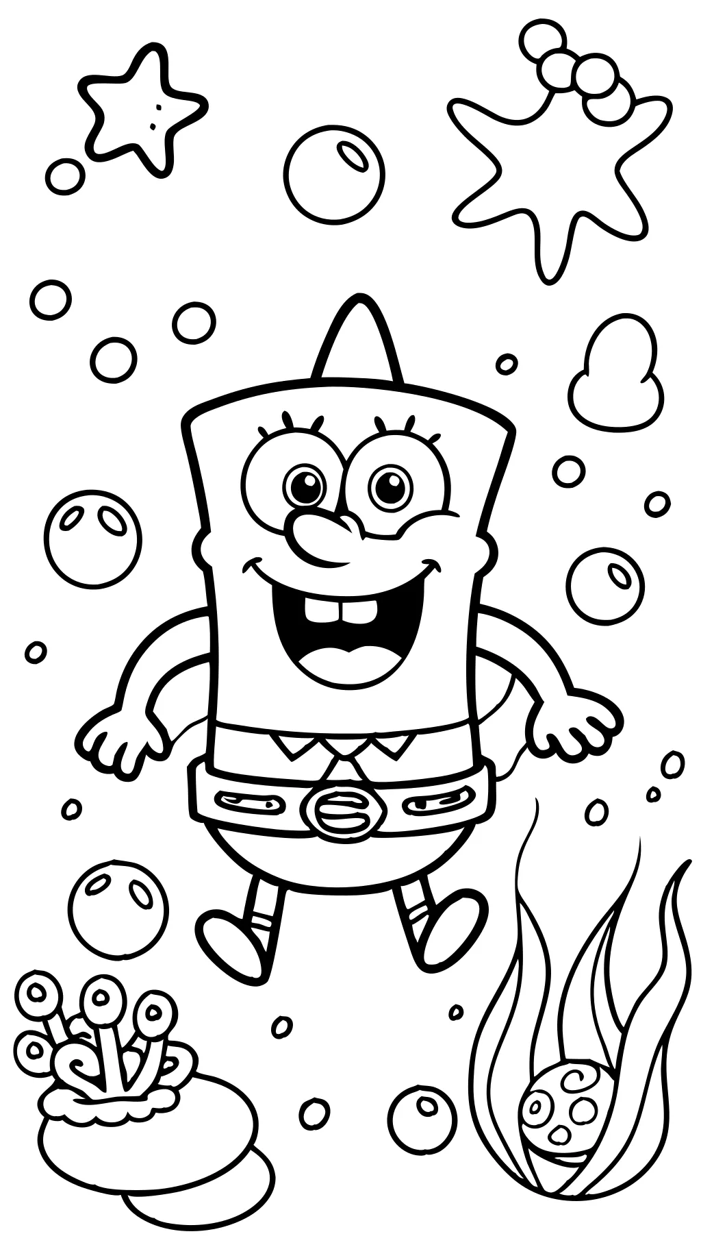 Páginas para colorear de Bob Esponja gratis imprimibles